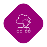 Vendia cloud network icon maroon
