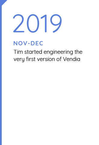 Vendia November to December 2019 milestones