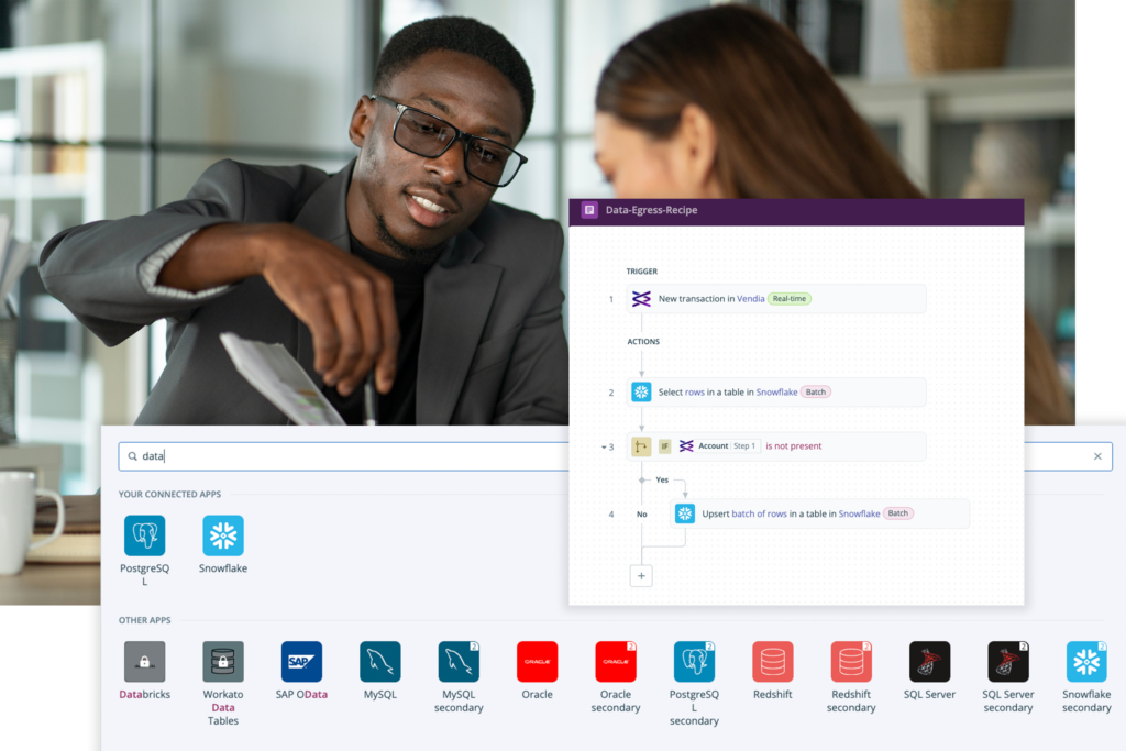 Vendia product shot showcases the different applications that you can connect with