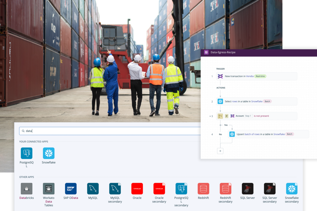 Start collaborating with partners in a single click. Developers and non-developers alike can easily share data, whether integrating systems, such as ERP, CRM, and data lakes, or building shared applications.​